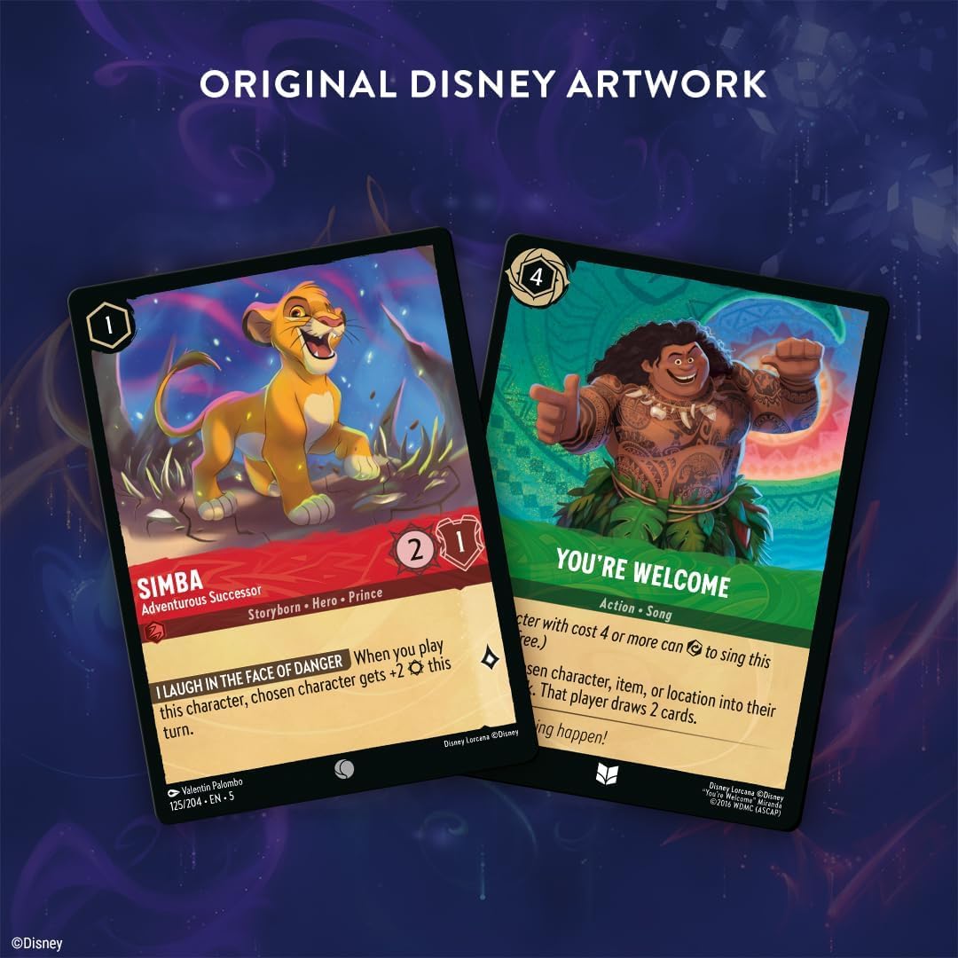 Ravensburger Disney Lorcana Trading Card Game Starter Deck | Ages 8+ | 2+ Players 4