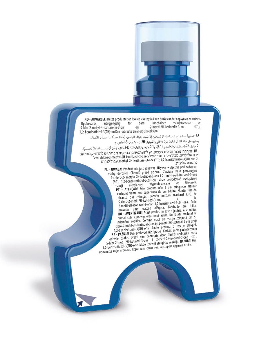 Clementoni Liquid Glue for Jigsaw Puzzles 200 ML with Sponge Applicator, Quick-Drying Formula