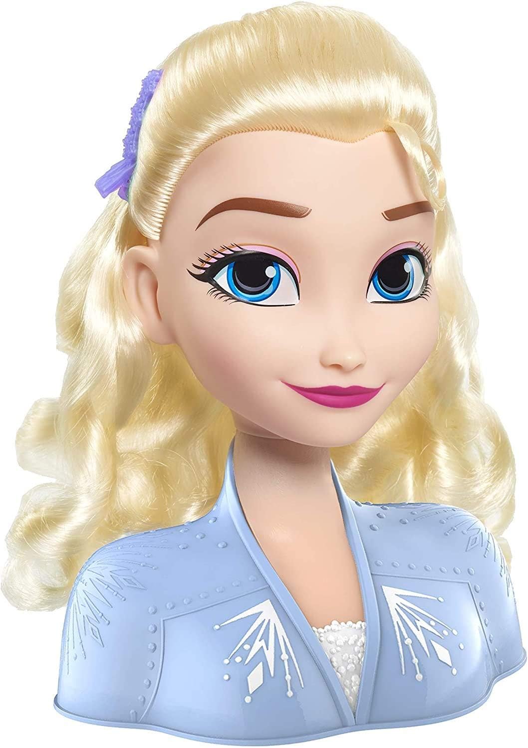 Disney Frozen 2 Elsa Styling Head with 13 Accessories - Doll Playset for Kids 3+ 4