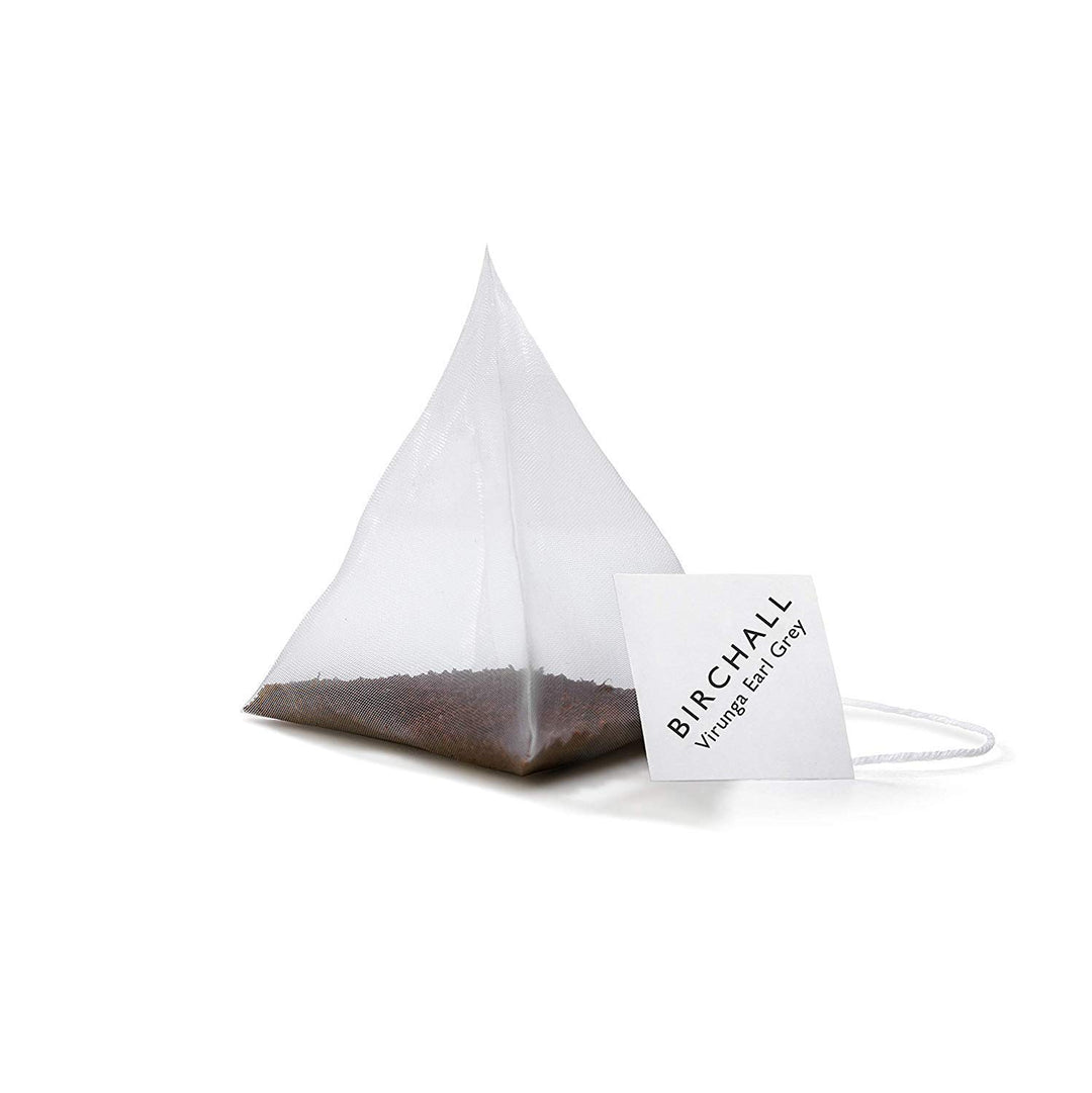 Birchall Virunga Earl Grey Tea - Afternoon Black Tea with Bergamot & Cornflowers - 250g (80 Plant-Based Tea Bags)
