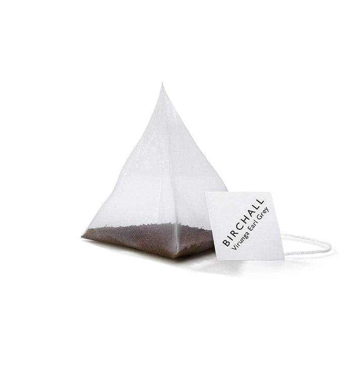 Birchall Virunga Earl Grey Tea - Afternoon Black Tea with Bergamot & Cornflowers - 250g (80 Plant-Based Tea Bags)