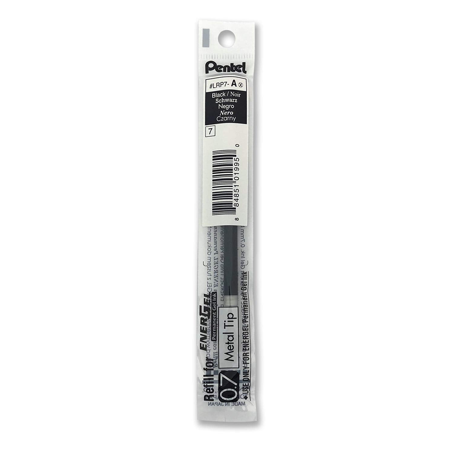 Pentel EnerGel Permanent Pen Refills - 0.7mm Black Ink | Pack of 12 3