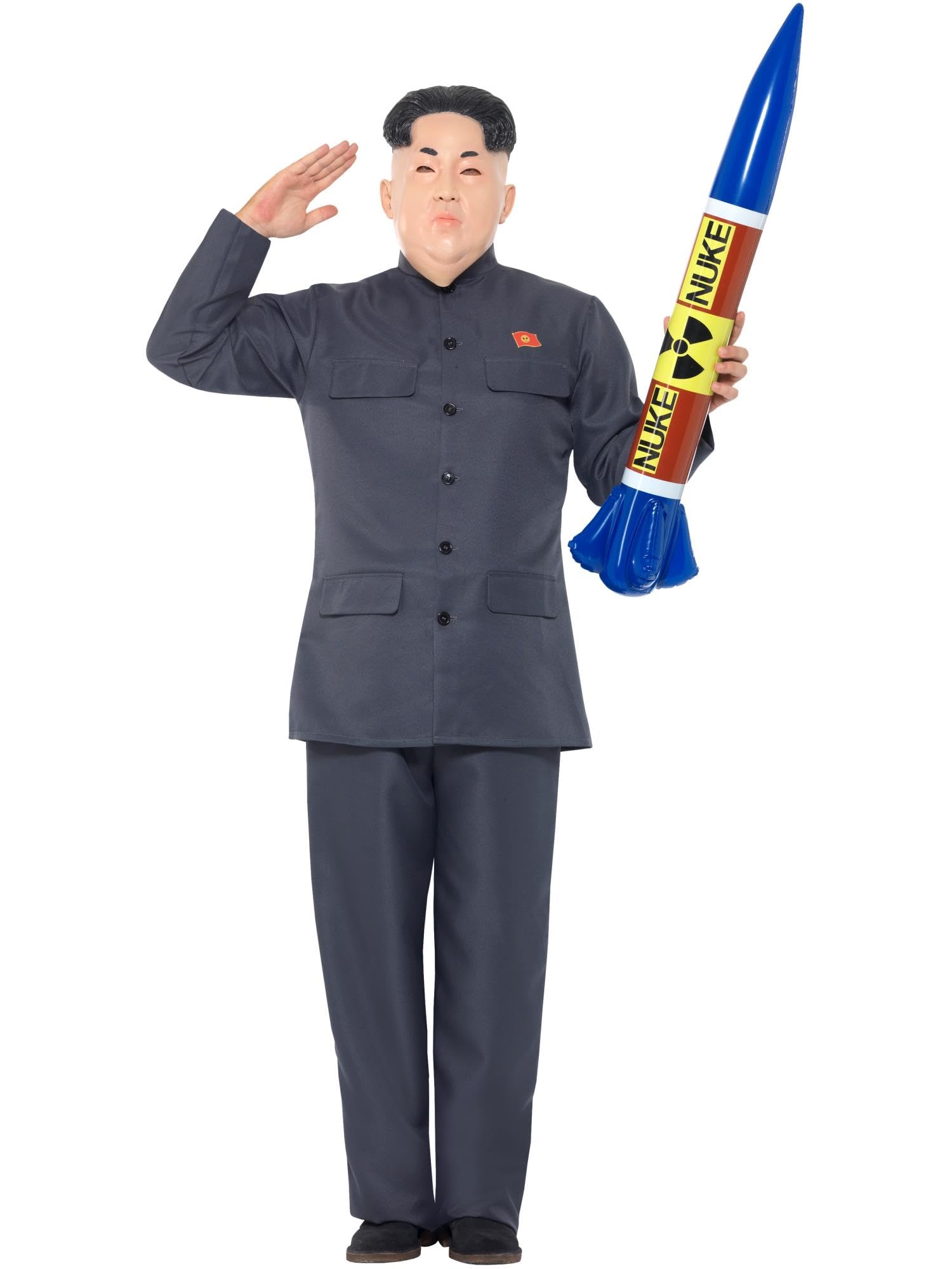 Smiffys Dictator Costume - Grey Suit with Trousers & Jacket for Adults 4