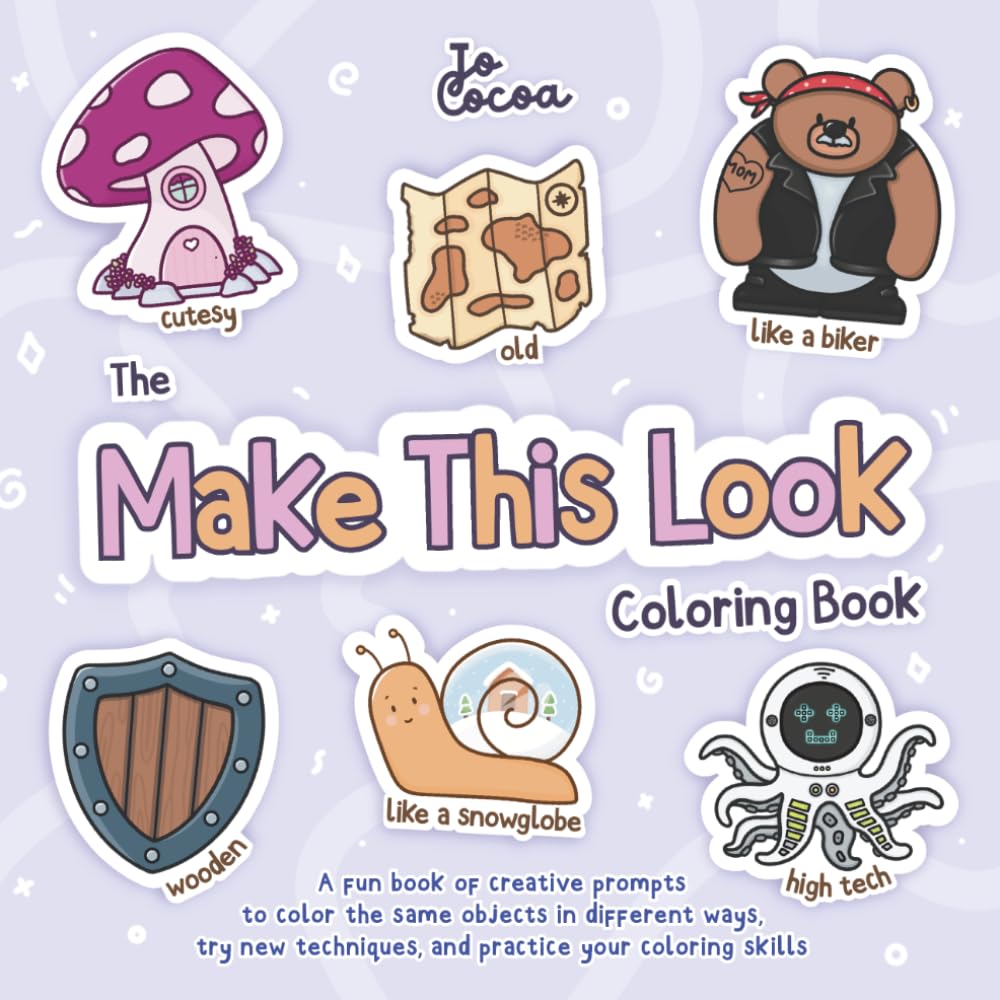 Jo Cocoa - The Make This Look Coloring Book | Art Relaxation & Therapy Paperback