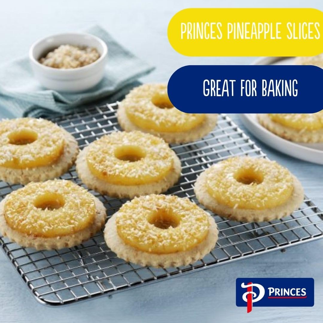 Princes Pineapple Slices in Juice - Ready to Eat Fruit | 432g Tin
