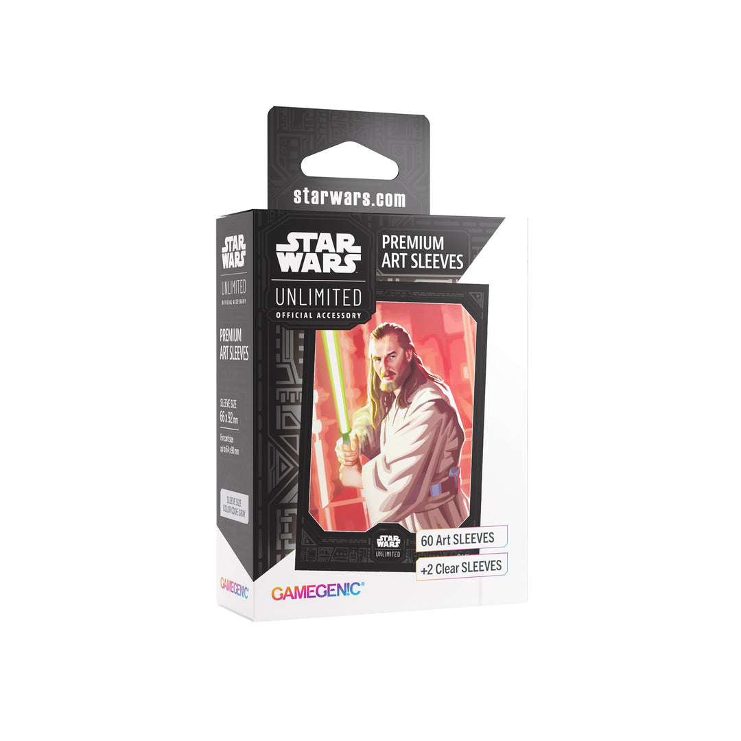Gamegenic Star Wars: Unlimited Premium Art Sleeves Set 5 - Qui-Gon Jinn (60+2 Sleeves)