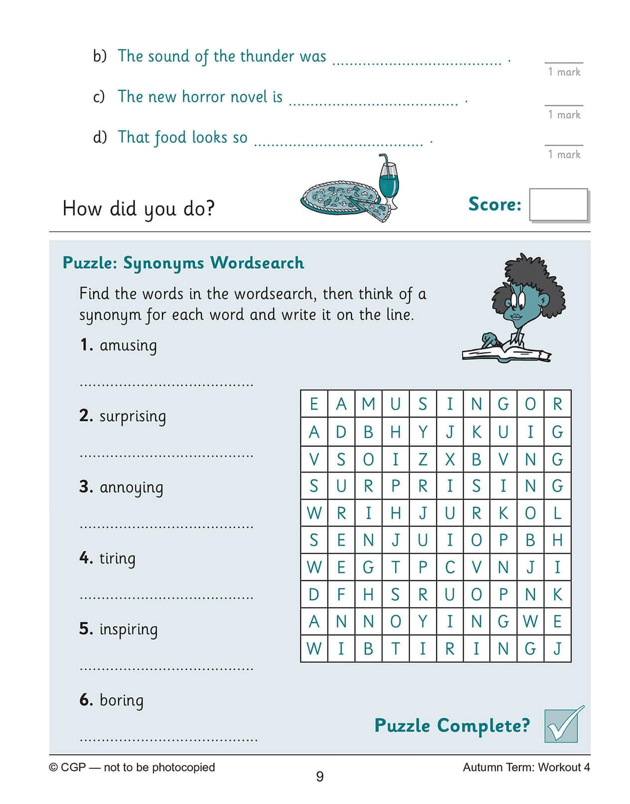 CGP Books New KS2 English 10-Minute Weekly Workouts - Year 5 Spelling & Vocabulary | Ages 9-10 3
