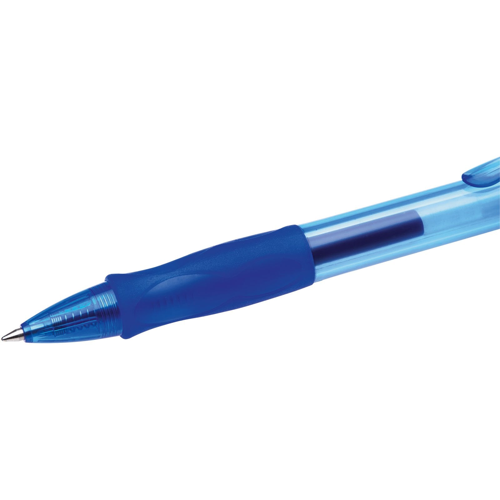 BIC Velocity 0.7 mm Retractable Gel Pen - Blue Ink | Comfort Rubber Grip | 12 Count Pack 5