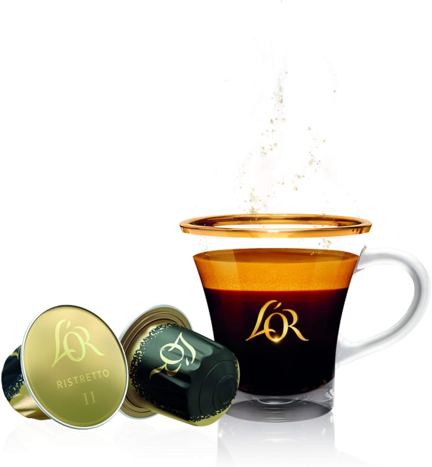 L'OR Espresso Ristretto Intensité 11 - 40 Aluminum Capsules for Nespresso 7