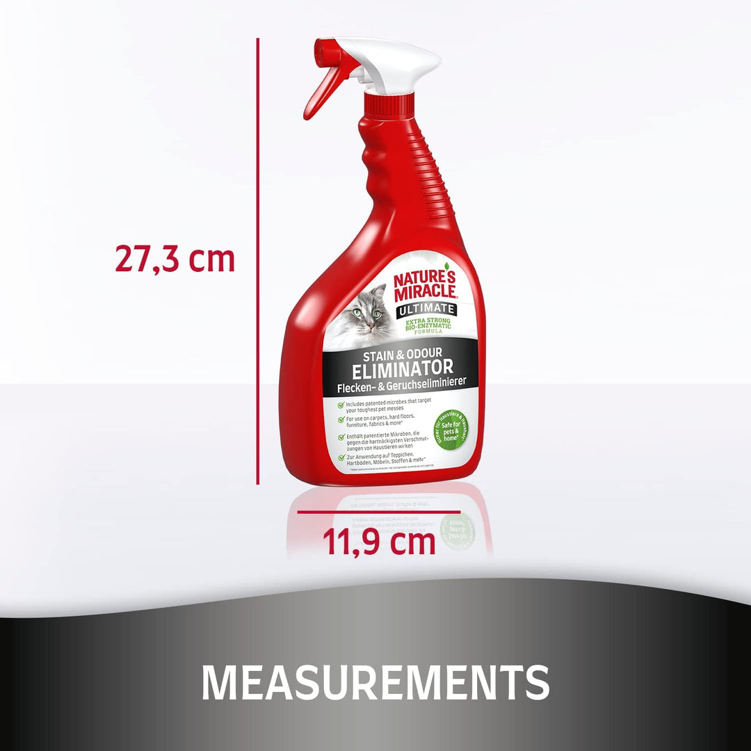 Nature's Miracle Ultimate Cat Stain & Odour Eliminator - Extra Strong Bio-Enzymatic Formula (1.03 kg)