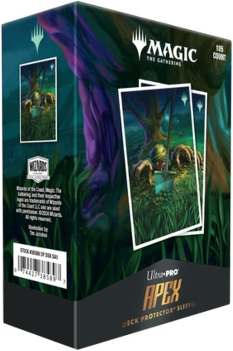 Ultra Pro MTG Duskmourn 105ct Apex Deck Protector Sleeves - Exhume Artwork by Tim Jacobus 3