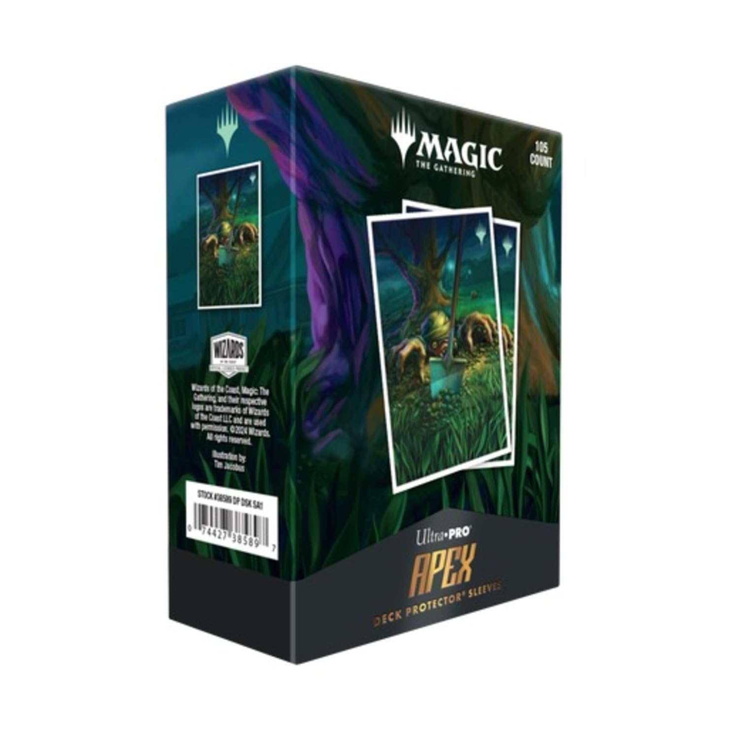 Ultra Pro MTG Duskmourn 105ct Apex Deck Protector Sleeves - Exhume Artwork by Tim Jacobus 4