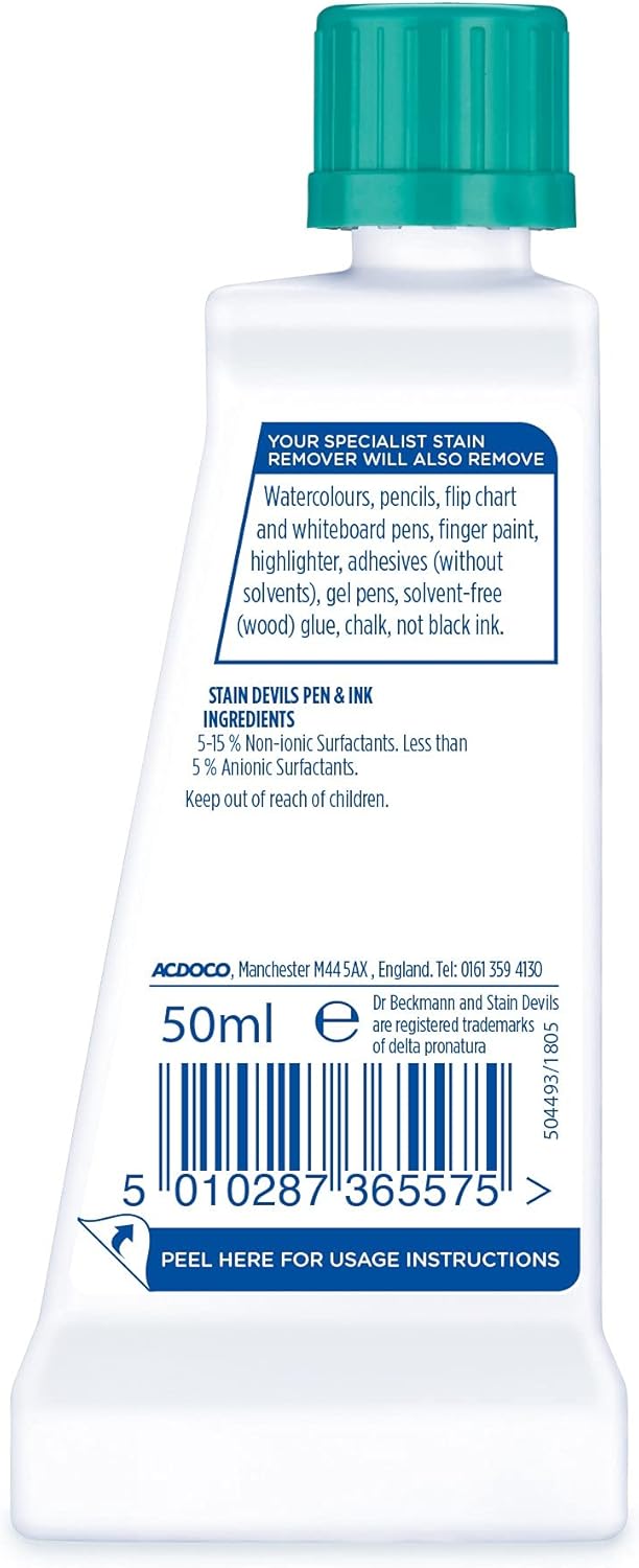 Dr. Beckmann - Fleckenteufel Stift &amp; Tinte Fleckenentferner, 50 ml 5