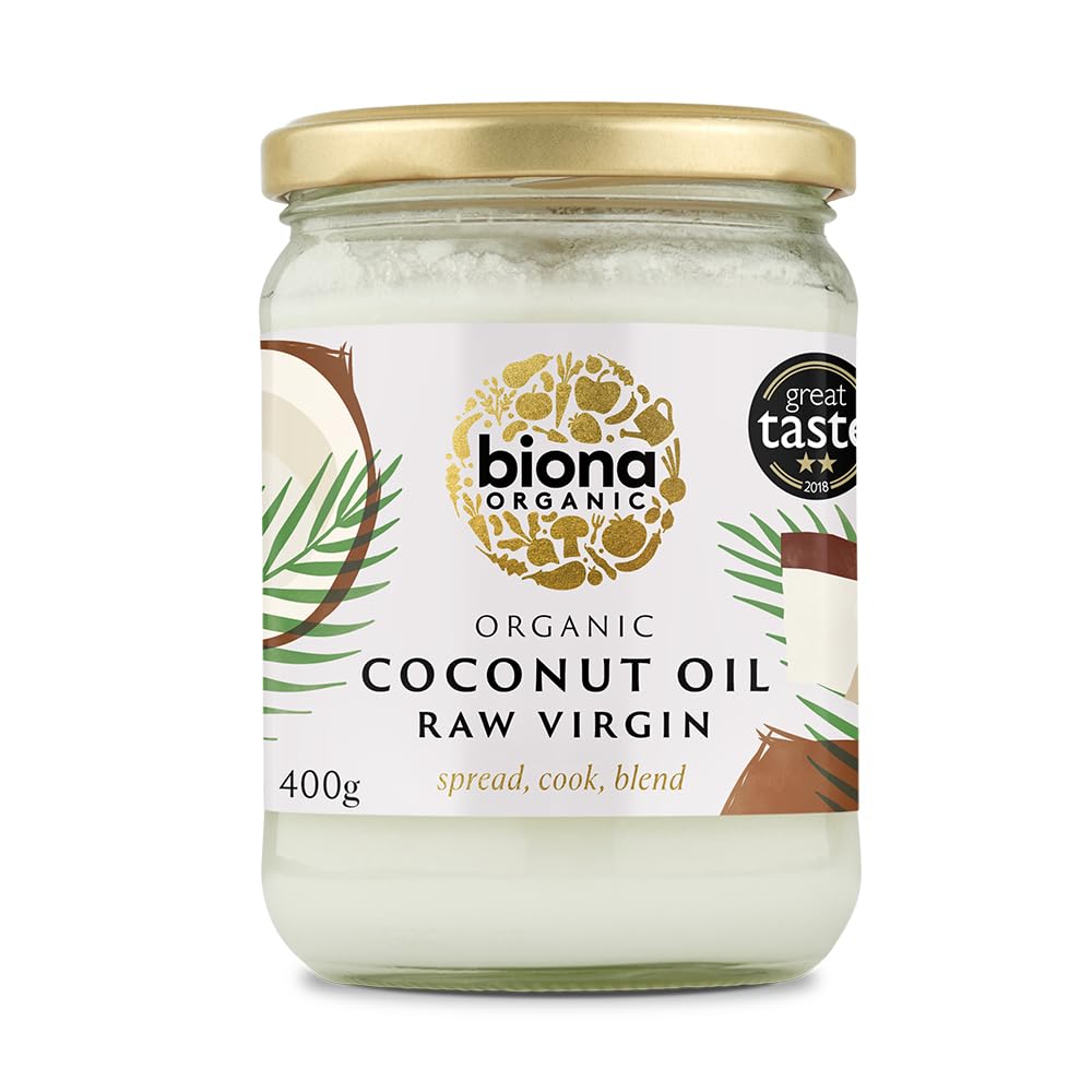 Biona Organic Raw Virgin Coconut Oil - 400g | Cold-Pressed | Great Taste Award 2024 Winner 1