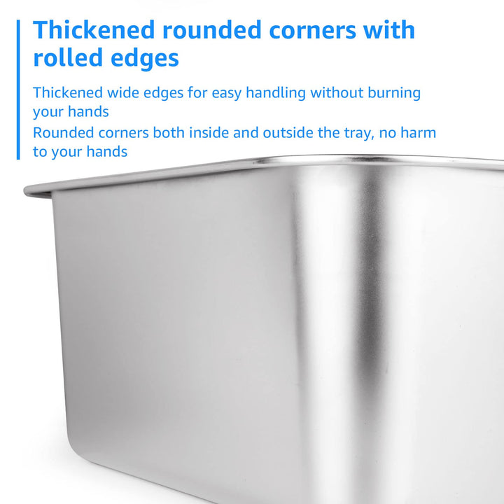 ASelected - Stainless Steel Large Rectangular Washing Up Bowl 17L