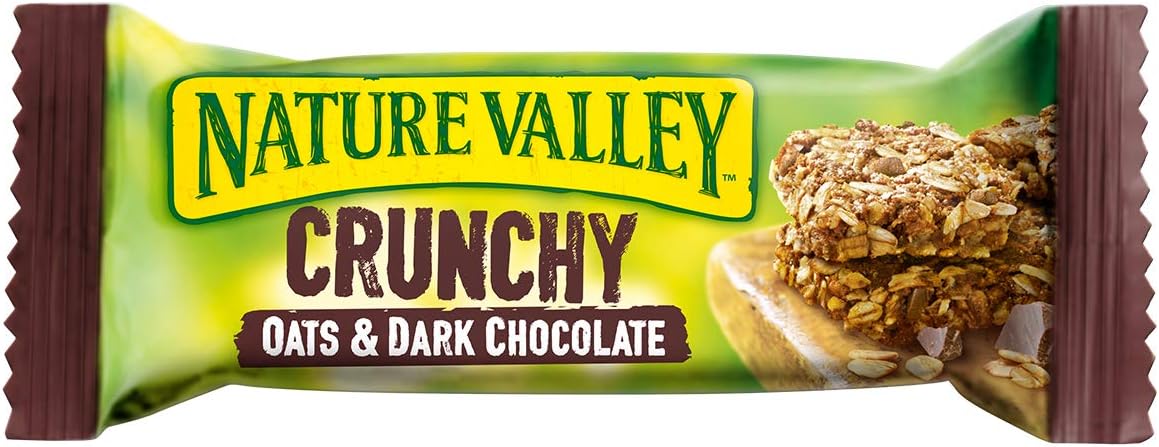 Nature Valley Müsliriegel mit knusprigen Haferflocken und dunkler Schokolade, 18er-Pack (je 42 g)