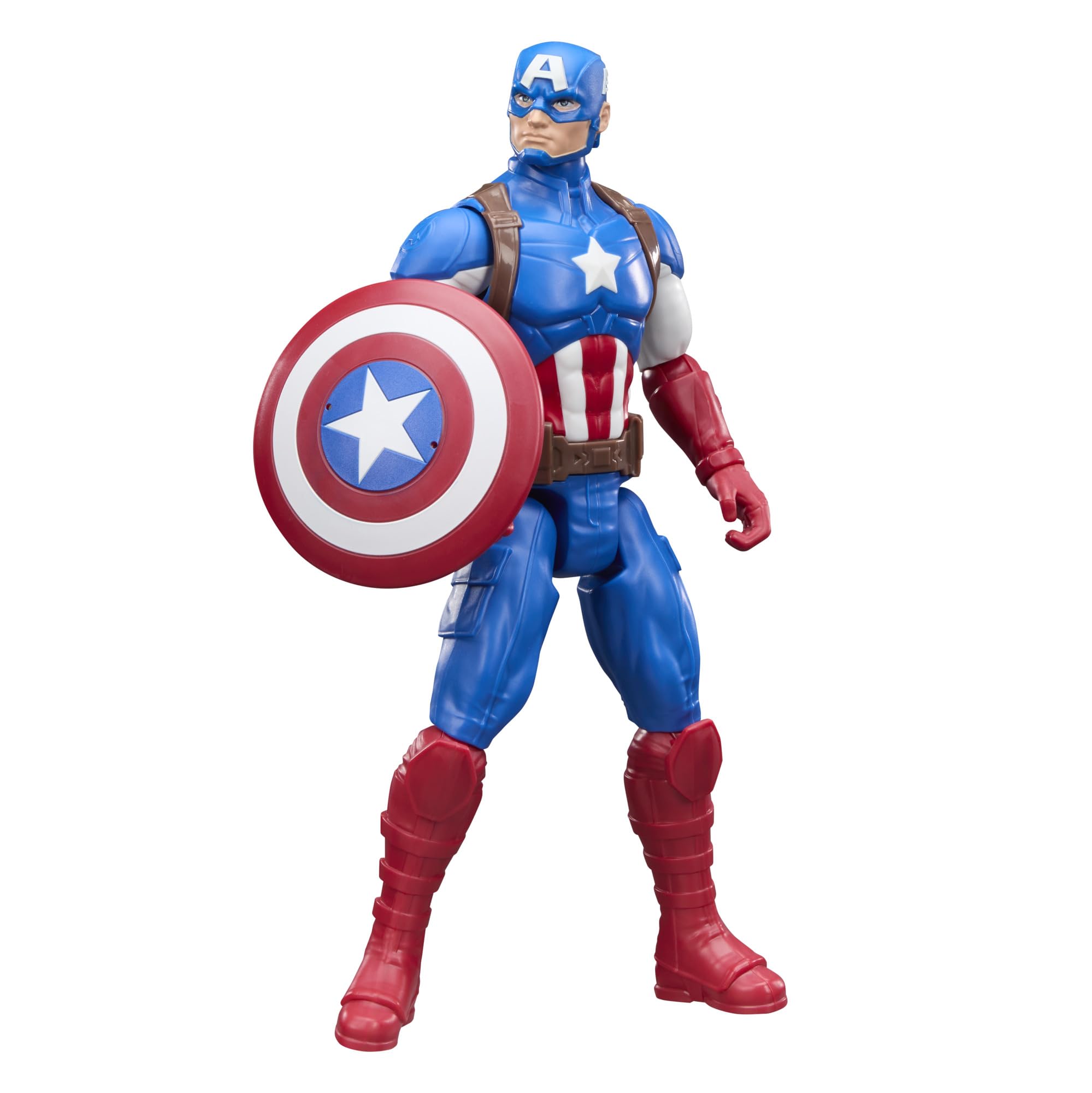AVENGERS Titan Series Captain America Action Figure - 29.2 cm (11.5 in) | 11 Points of Articulation 1