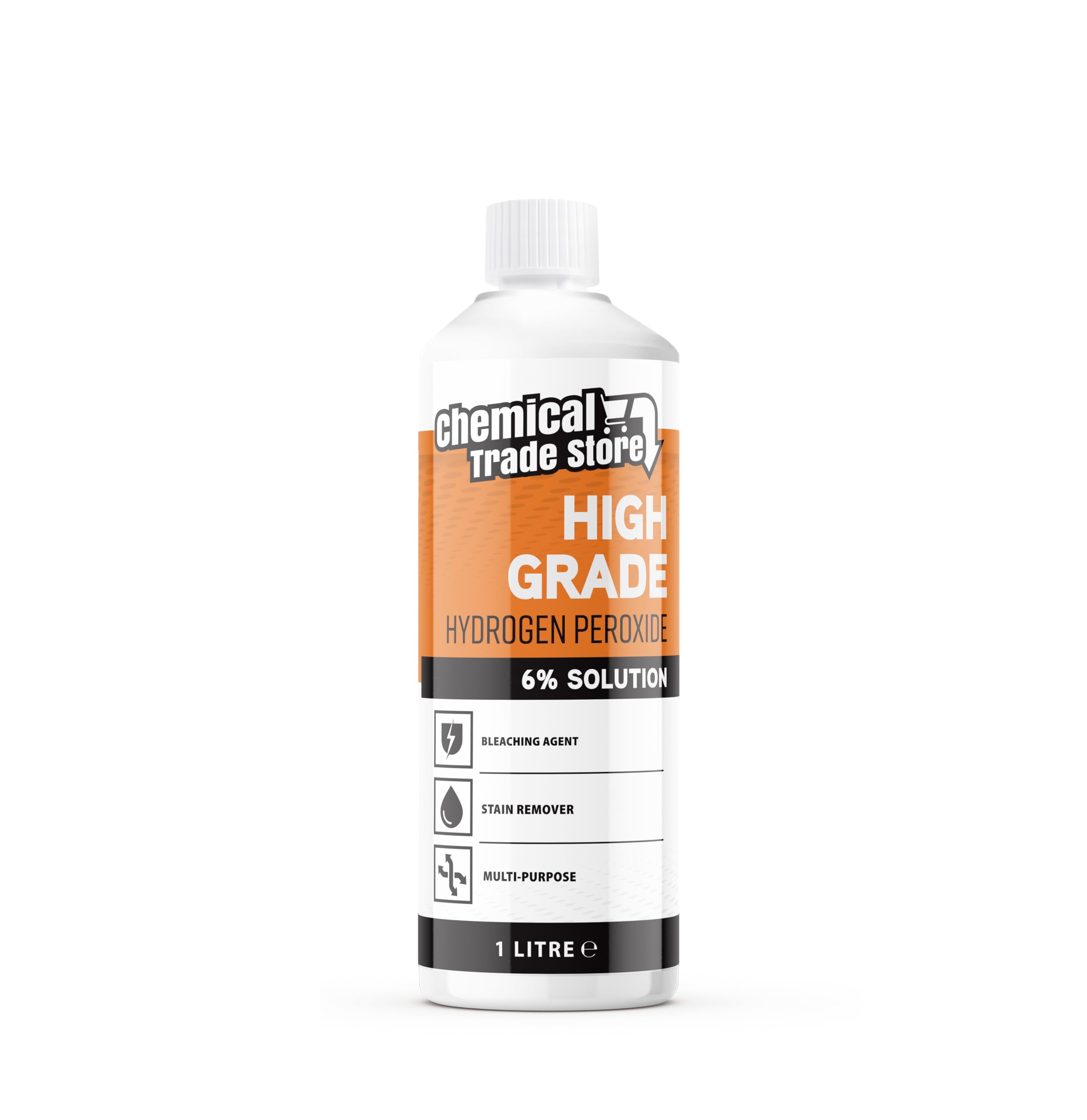 Chemical Trade Store Hydrogen Peroxide Solution 6% - Multi-Purpose Cleaner | 1L Liquid
