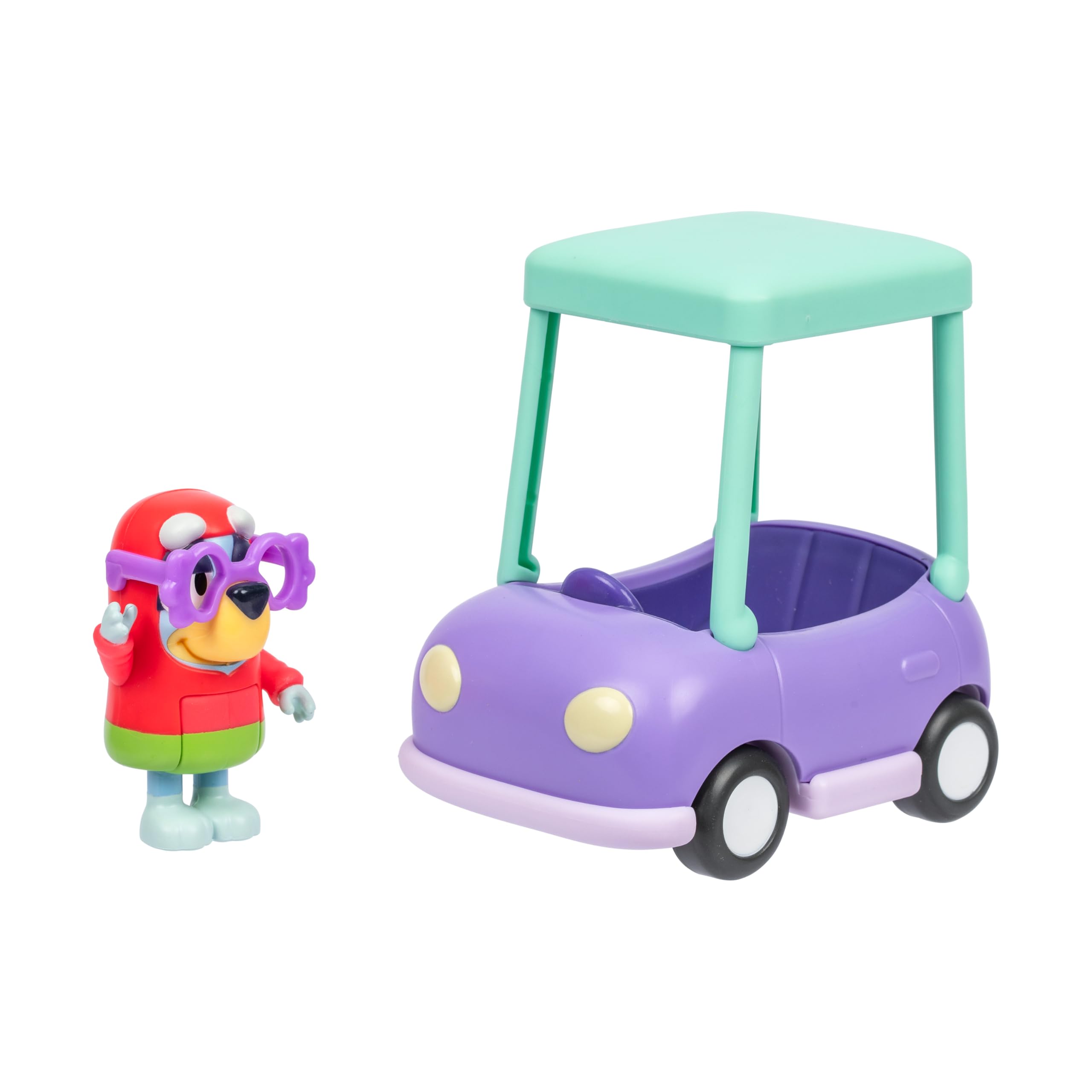 Bluey Grannies Car Playset - Includes Janet Figure, Fits 6-7.6 cm Bluey Figures, Ages 5 and Up 1