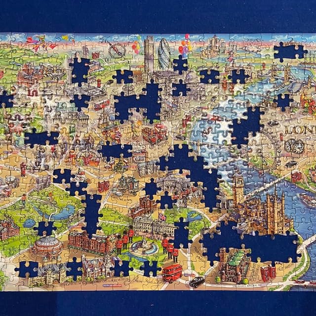 Gibsons London Landmarks Jigsaw Puzzle - 1000 Pieces | Premium Recycled Board | Includes Poster 5