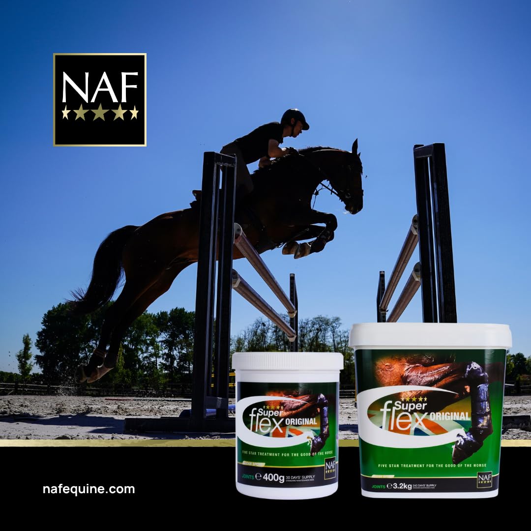 NAF Five Star Superflex Joint Supplement for Horses - 1.6kg Powder | High Glucosamine & MSM 5