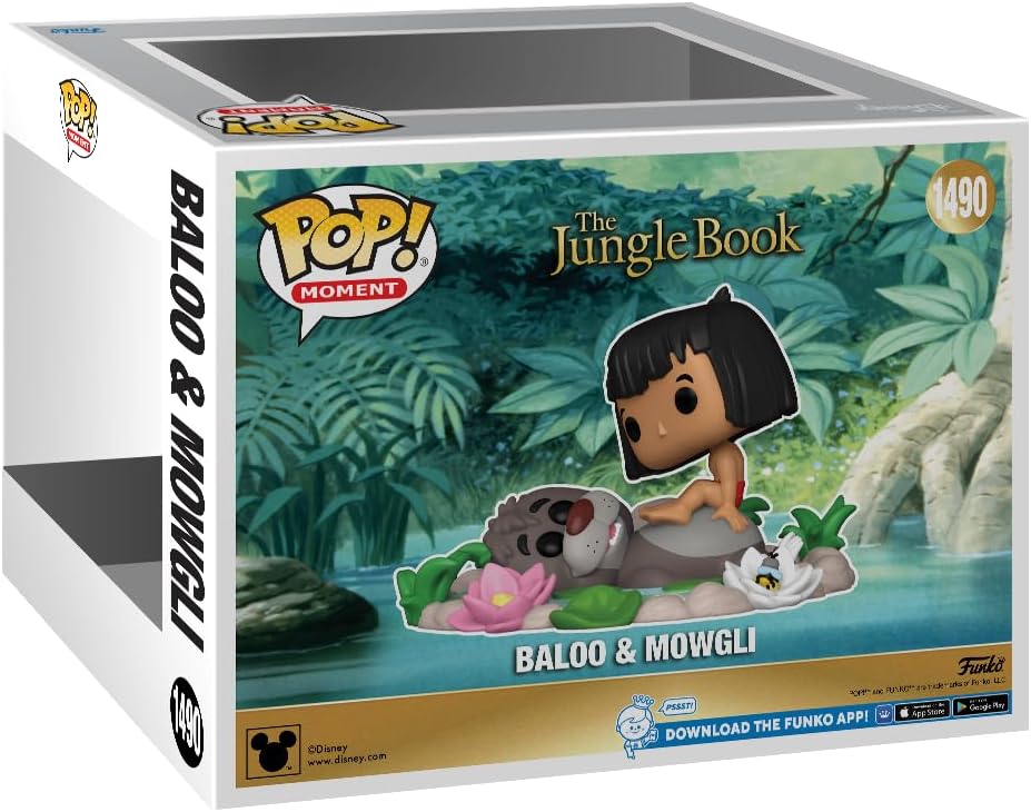 Funko Pop! Animation Das Dschungelbuch – Balu Bär &amp; Mogli Vinylfigur (Pop! Moment) 7