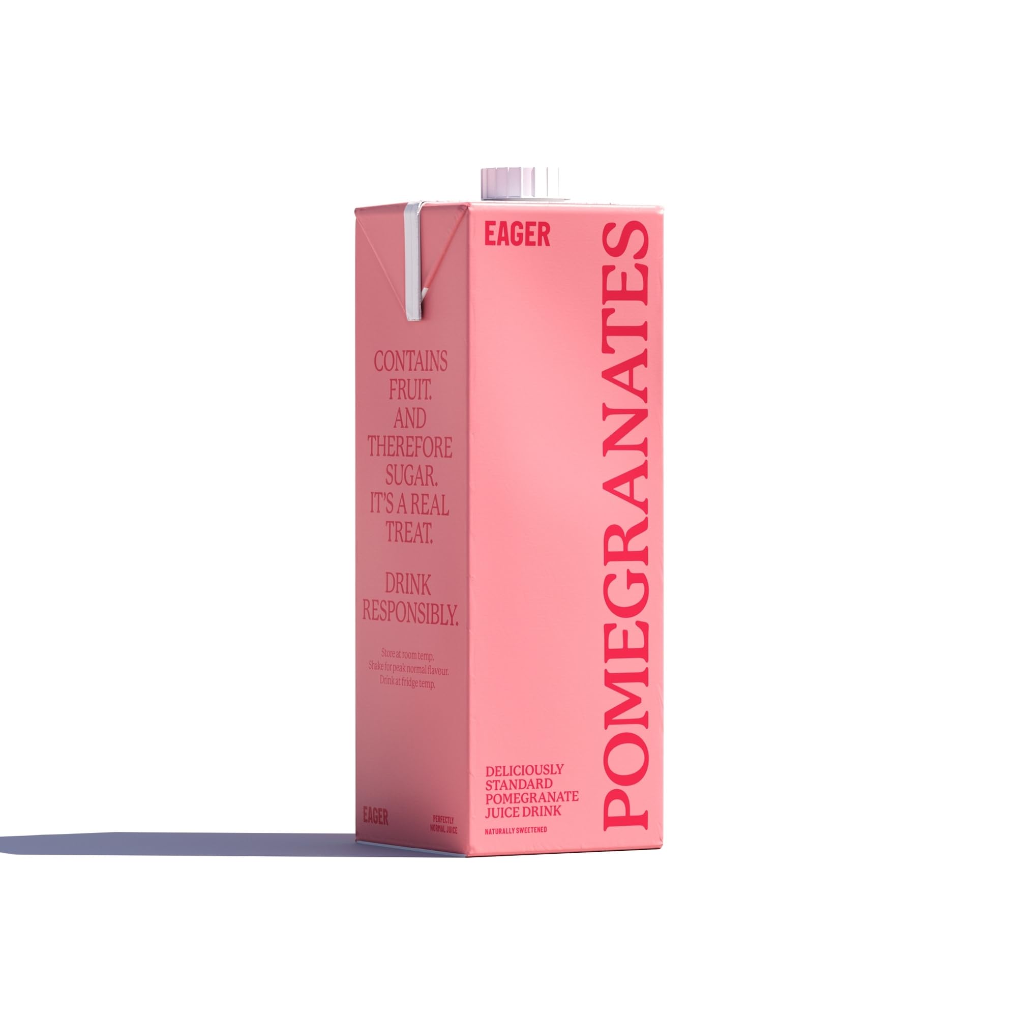 Eager Pomegranate Juice Drink - Naturally Sweetened Fruit Beverage, 29% Pomegranate from Concentrate 1