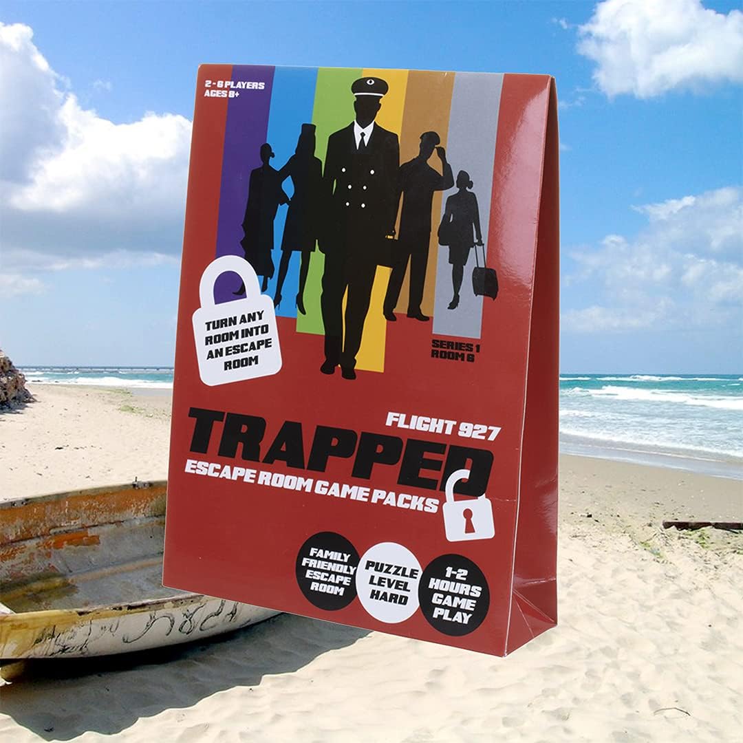 Trapped Flight 927 Escape Room Game Pack - Interactive Family Puzzle Game for 2-6 Players