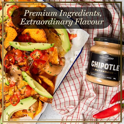 The Condiment Company Chipotle Mayonnaise 300g - Spicy Smoky Mayo with Adobo
