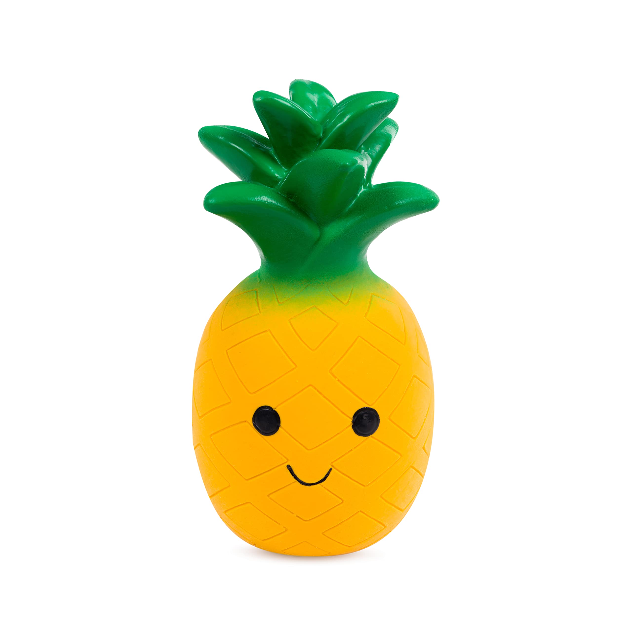 Petface Large Latex Pineapple Chew Dog Toy - Squeaker Feature | Natural Rubber 1