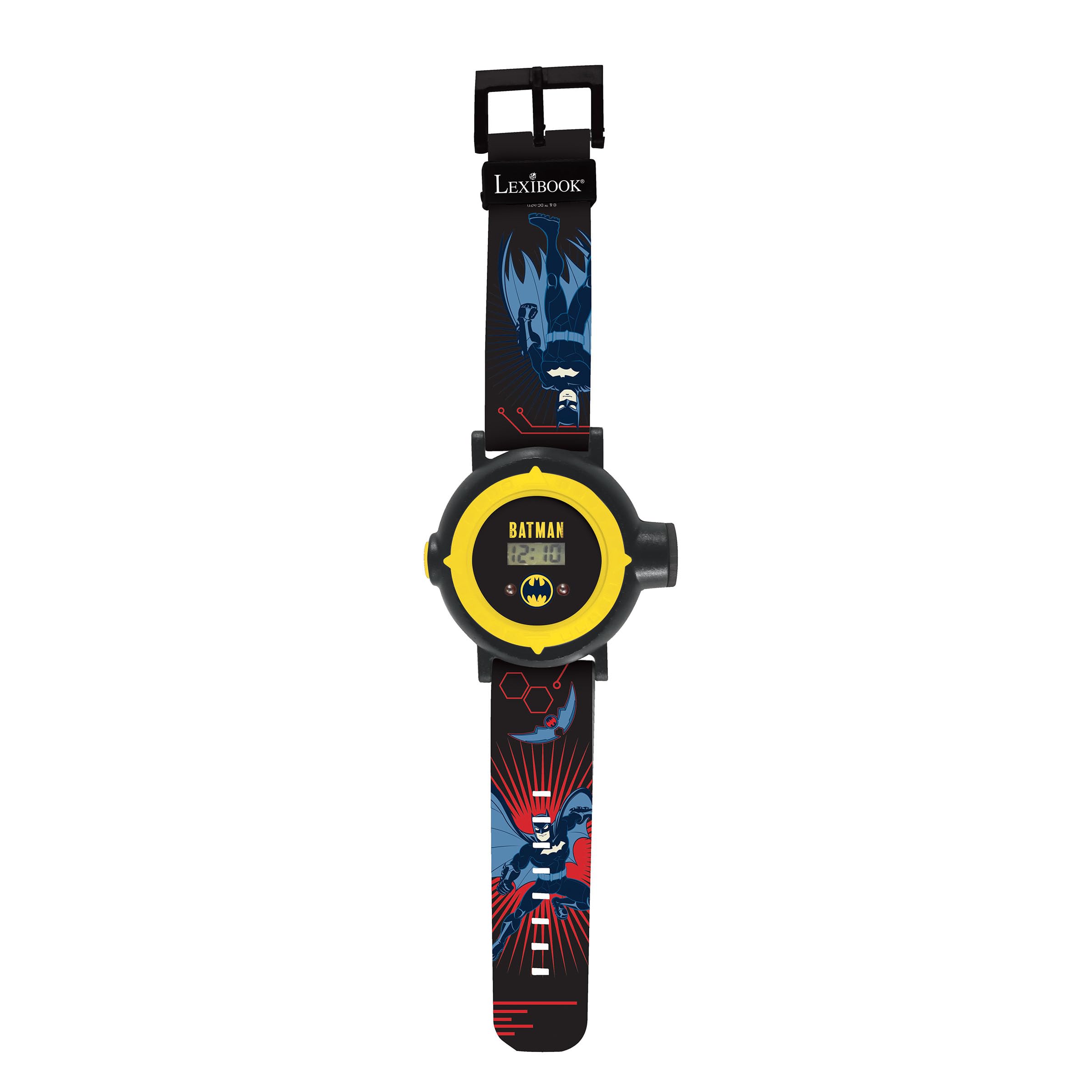 LEXIBOOK Batman Digital Projection Watch for Children Age 3+ | Projects 20 Images | Black/Yellow