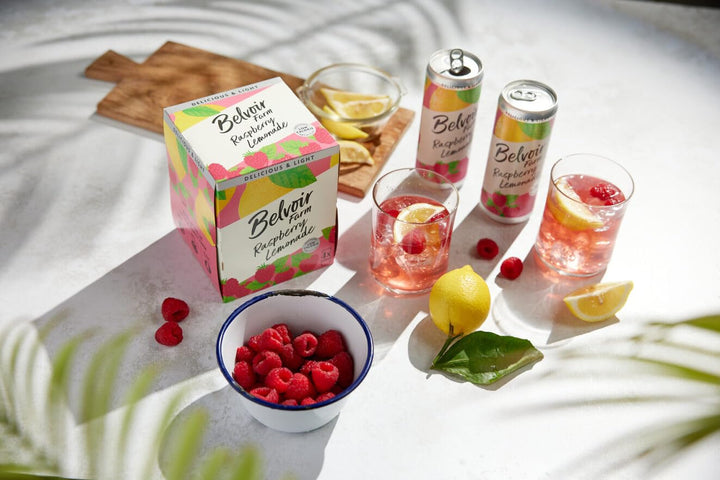 Belvoir Farm - Raspberry Lemonade Sparkling Drink (330ml Can)