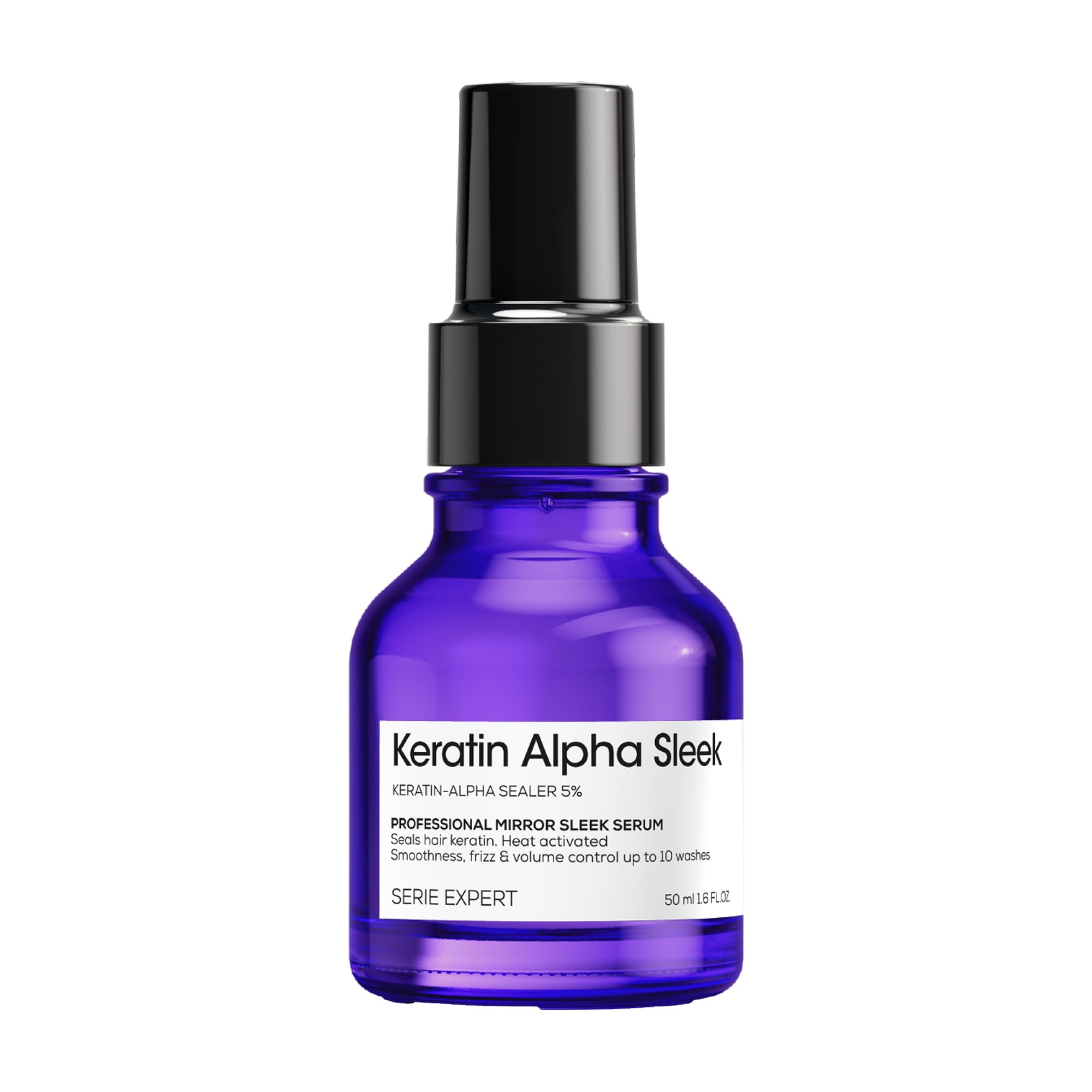 L'Oréal Professionnel Keratin Alpha Sleek Mirror Sleek Hair Serum - 50 ml | Heat Protection 230°C | Anti-Frizz