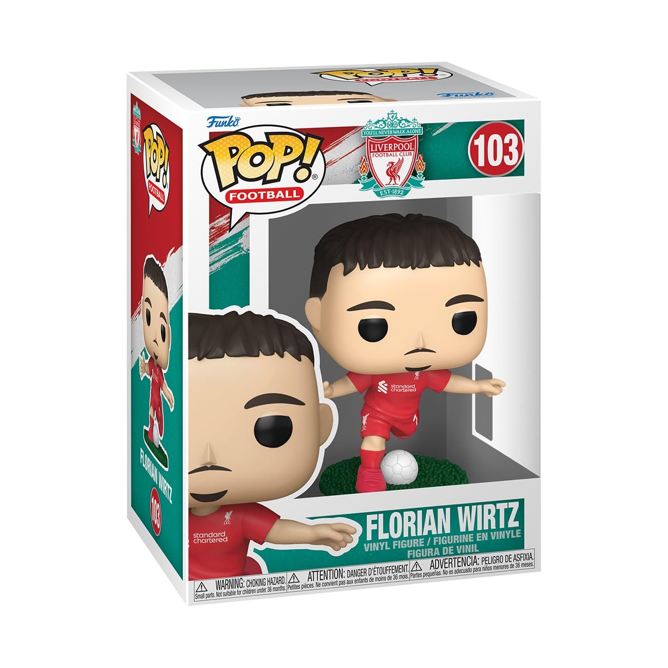 Funko POP! Football: Liverpool - Florian Wirtz Vinyl Figure | Approx. 3.75 inches | Ages 3+ 1