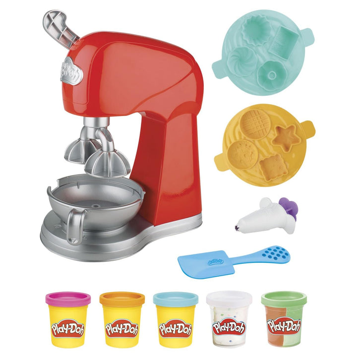Play-Doh Kitchen Creations Magical Mixer Playset - Toy Mixer with 5 Cans of Play-Doh for Kids 3+