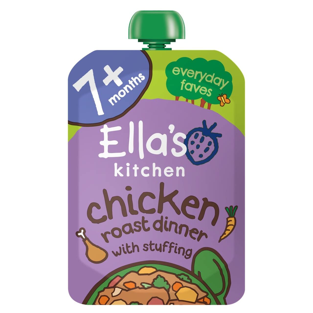 Ella's Kitchen Organic Cheery Chicken Roast Dinner, 130g 3