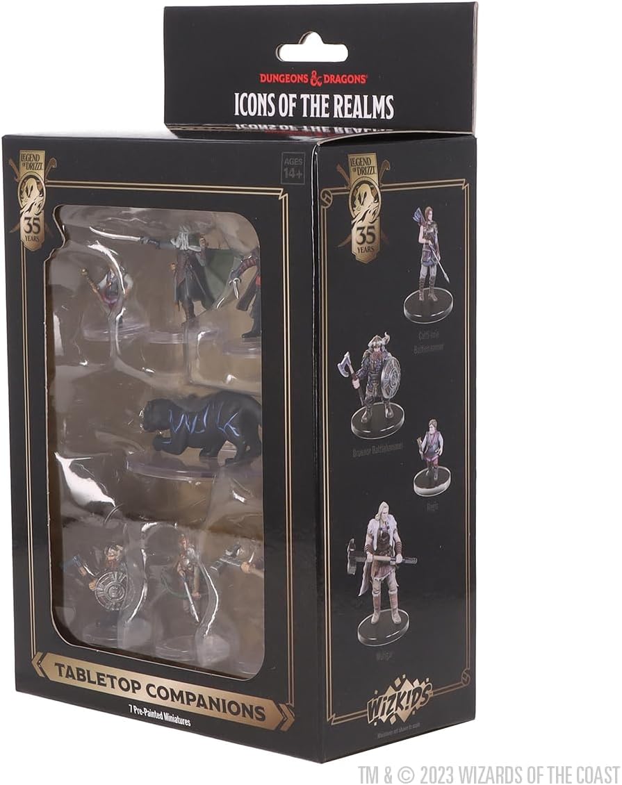 Wizkids D&amp;D The Legend of Drizzt 35. Jubiläums-Miniaturen, vorbemalte Tabletop-Begleiter, Box-Set 9