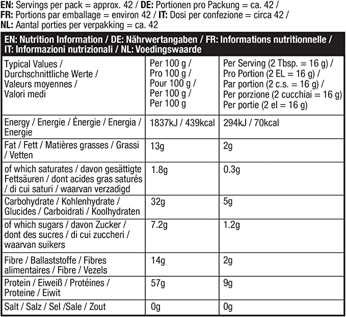 PBfit Pure Peanut Powder - No Added Sugar, 9g Plant Based Protein, 82% Less Fat 7