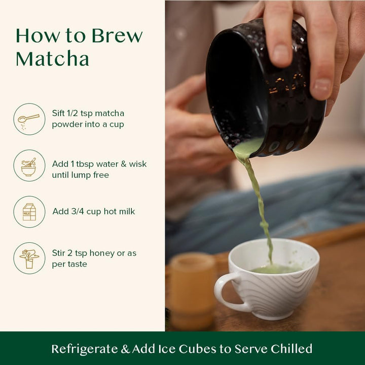 VAHDAM Matcha Green Tea Powder (25g) - Authentic Japanese Culinary Grade