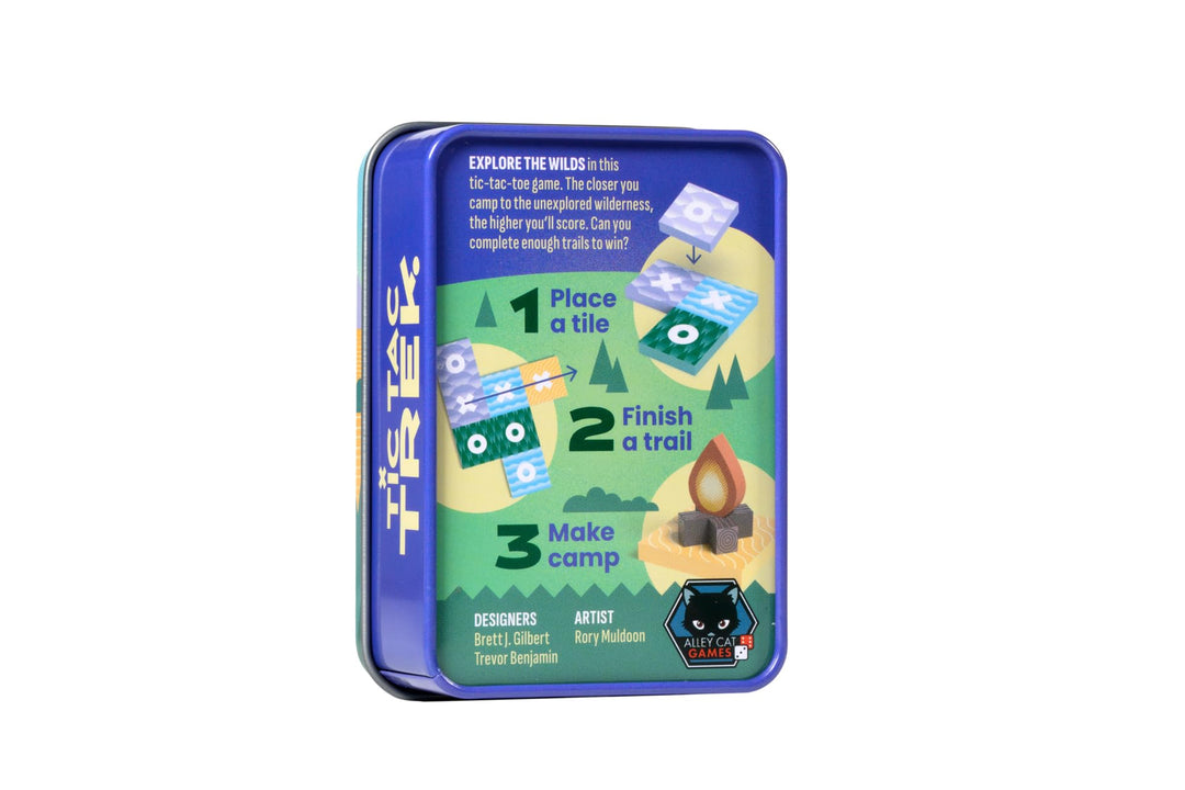 Alley Cat Games Tic Tac Trek - Tic Tac Toe Exploration Tin Game