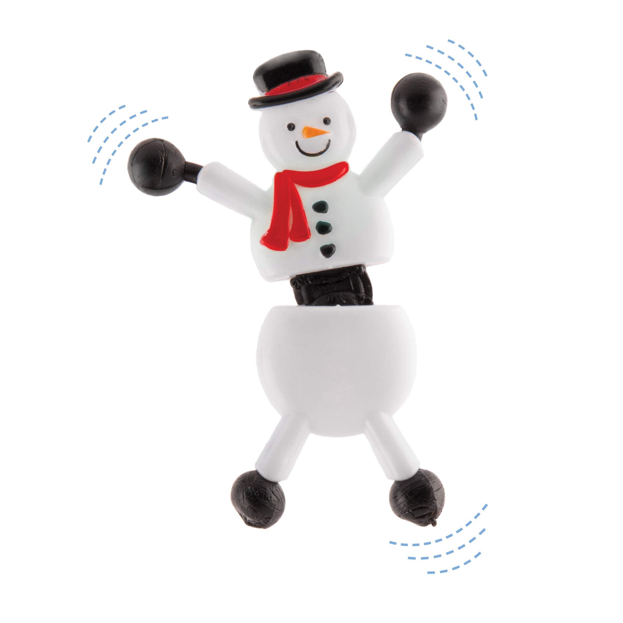 Baker Ross Snowman Wall Crawlers - Sticky Feet Climbing Toys for Kids 2