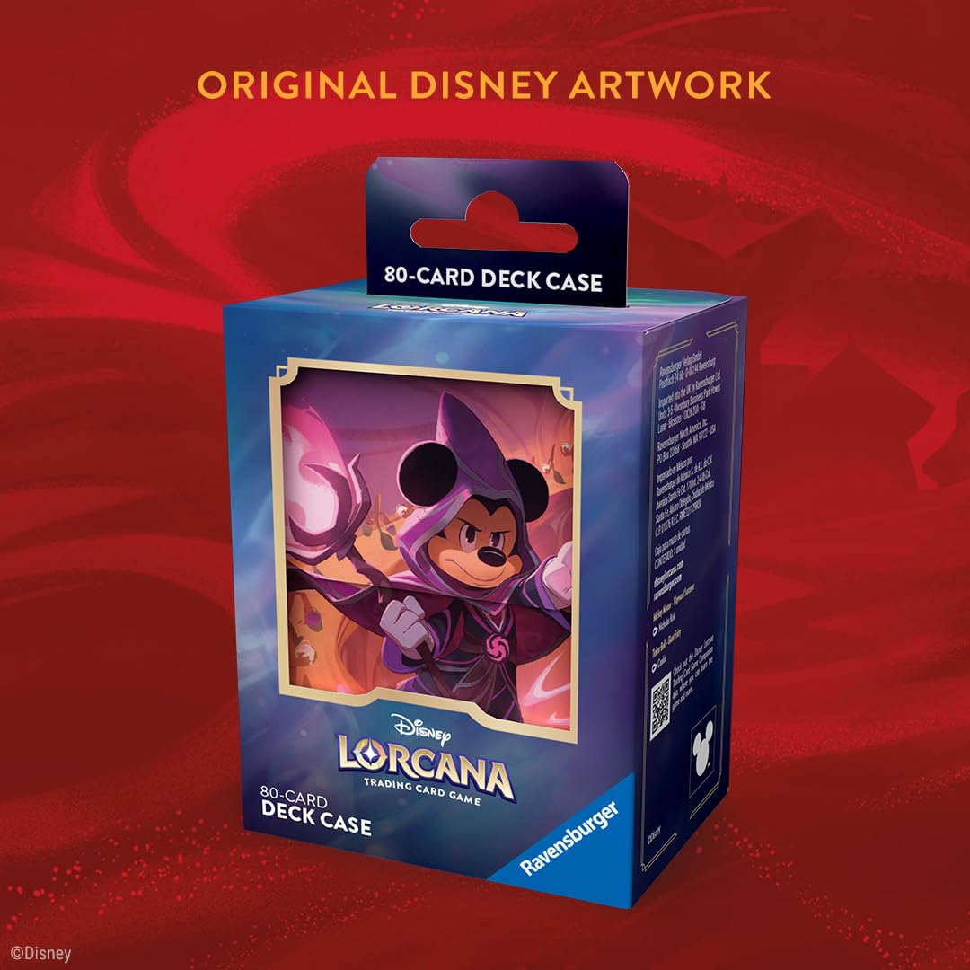 Ravensburger Disney Lorcana Deck Box Mickey Mouse Set 8 Reign of Jafar | Holds 80 Sleeved Cards | Multicolor 4