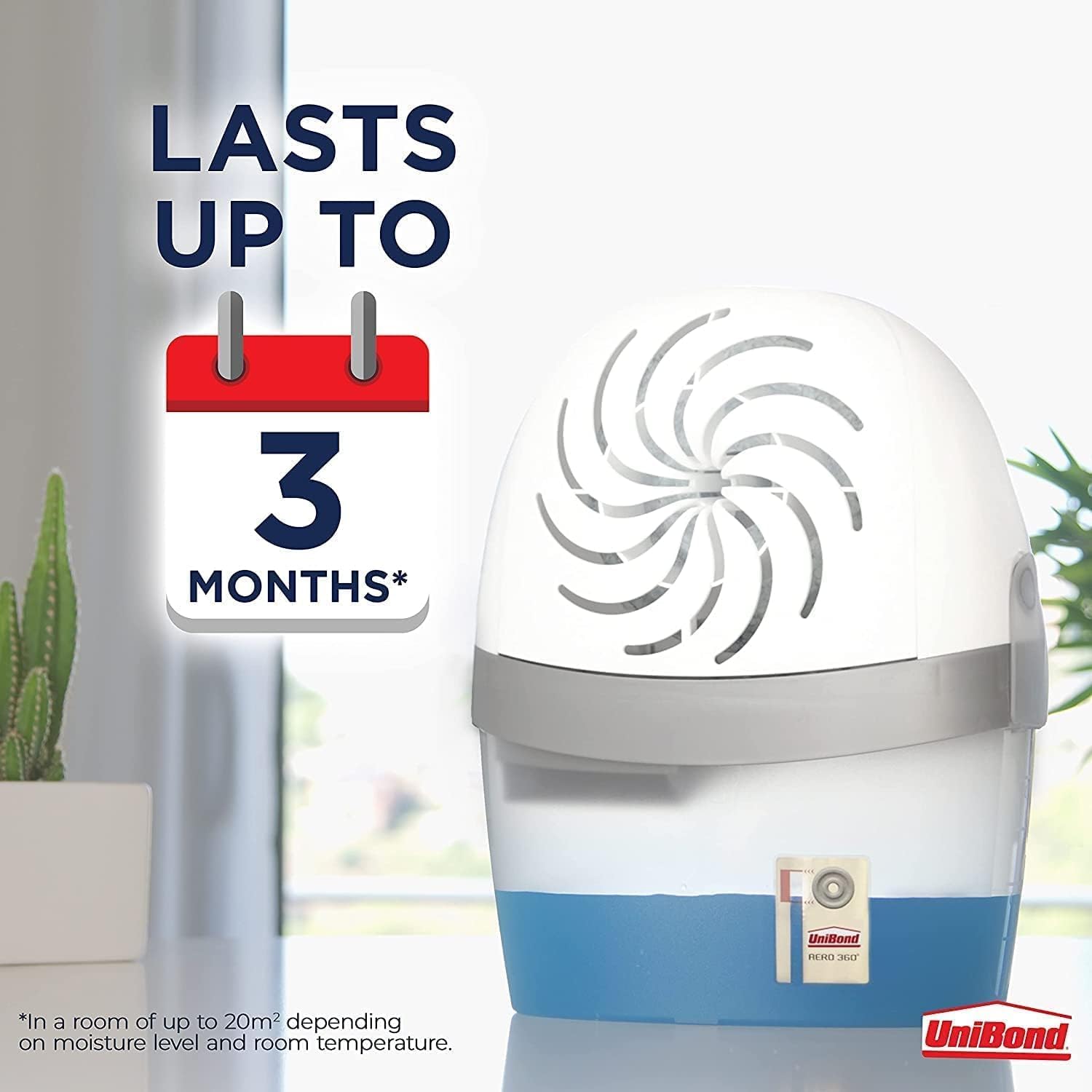 Unibond AERO 360° Wildflower Meadow Refill Tabs - 4x450g Moisture & Odour Absorber for Home 5