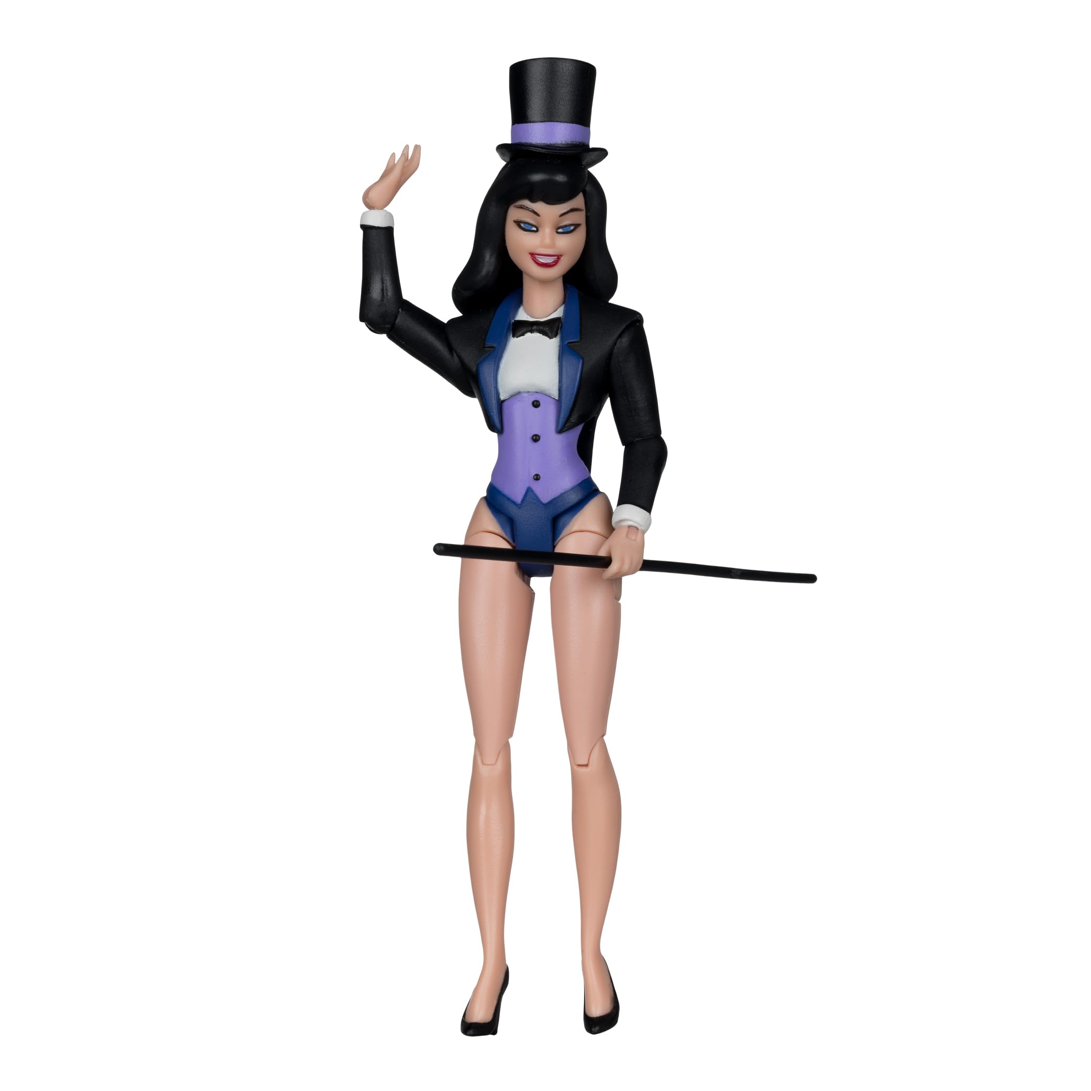 McFarlane Batman: The Animated Series Zatanna 6in Action Figure | Includes Clock King BAF Piece