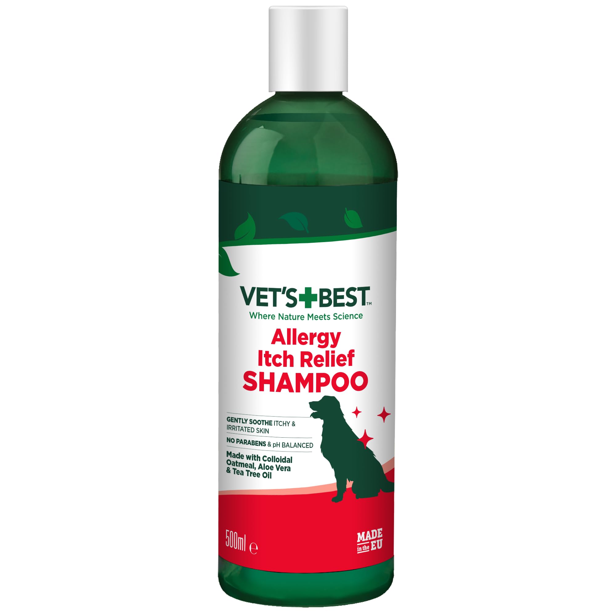 Vet's Best Allergy Itch Relief Dog Shampoo - Relieves Discomfort from Seasonal Allergies | 470ml
