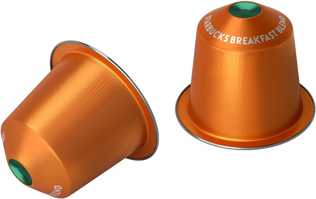 STARBUCKS - Breakfast Blend Medium Roast Coffee Capsules, 60 Capsules (6 x 10) for Nespresso Machines