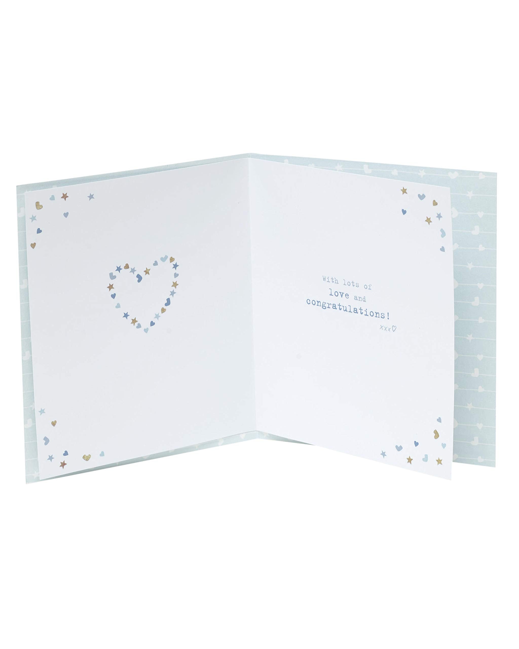 Boofle Baby Boy Congratulations Card | FSC Certified | 143 x 165 mm 2