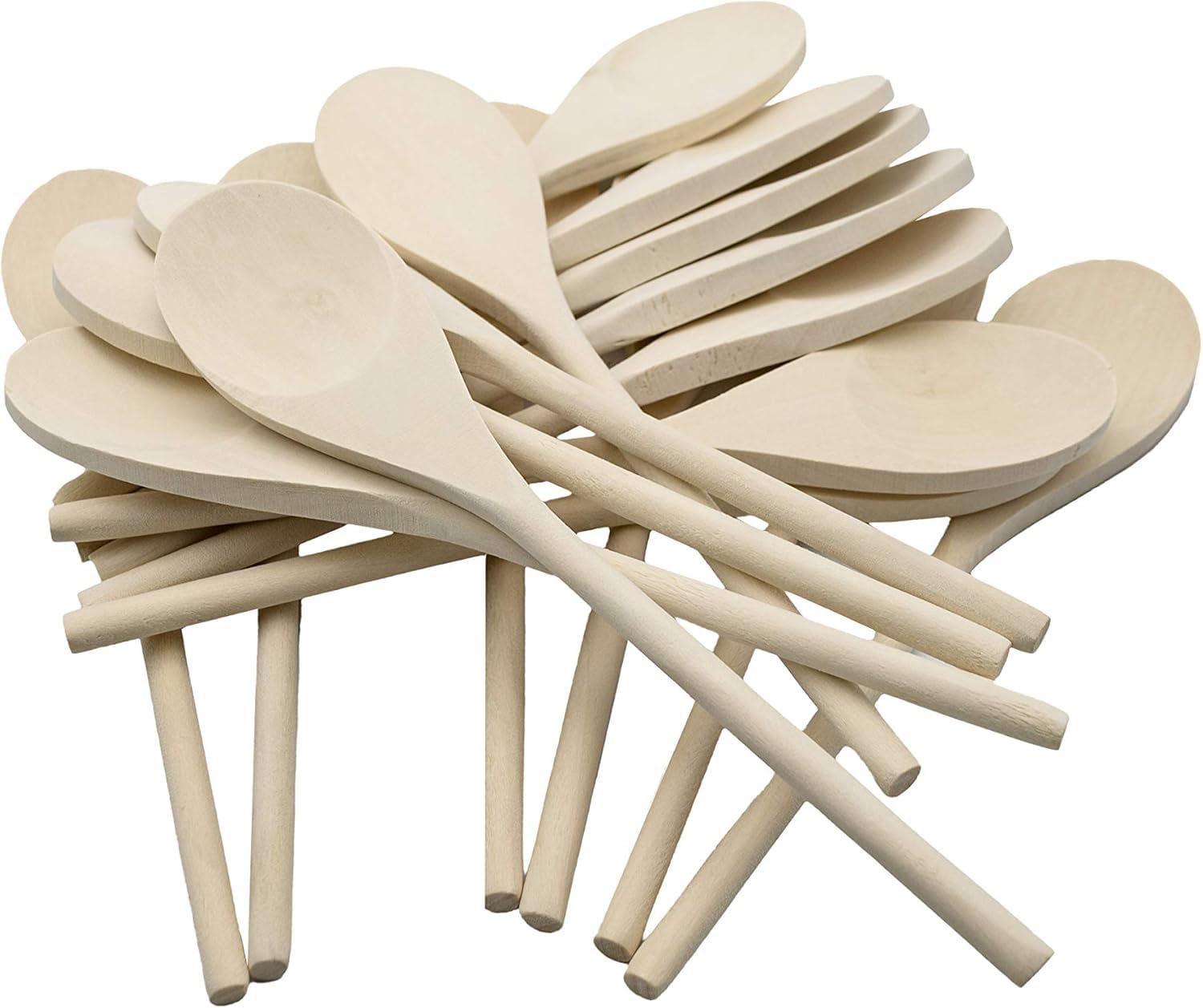 READY 2 LEARN Wooden Crafting Spoons (AP766WS) - Pack of 24 | 100% FSC Beechwood | 23.5cm Length 1