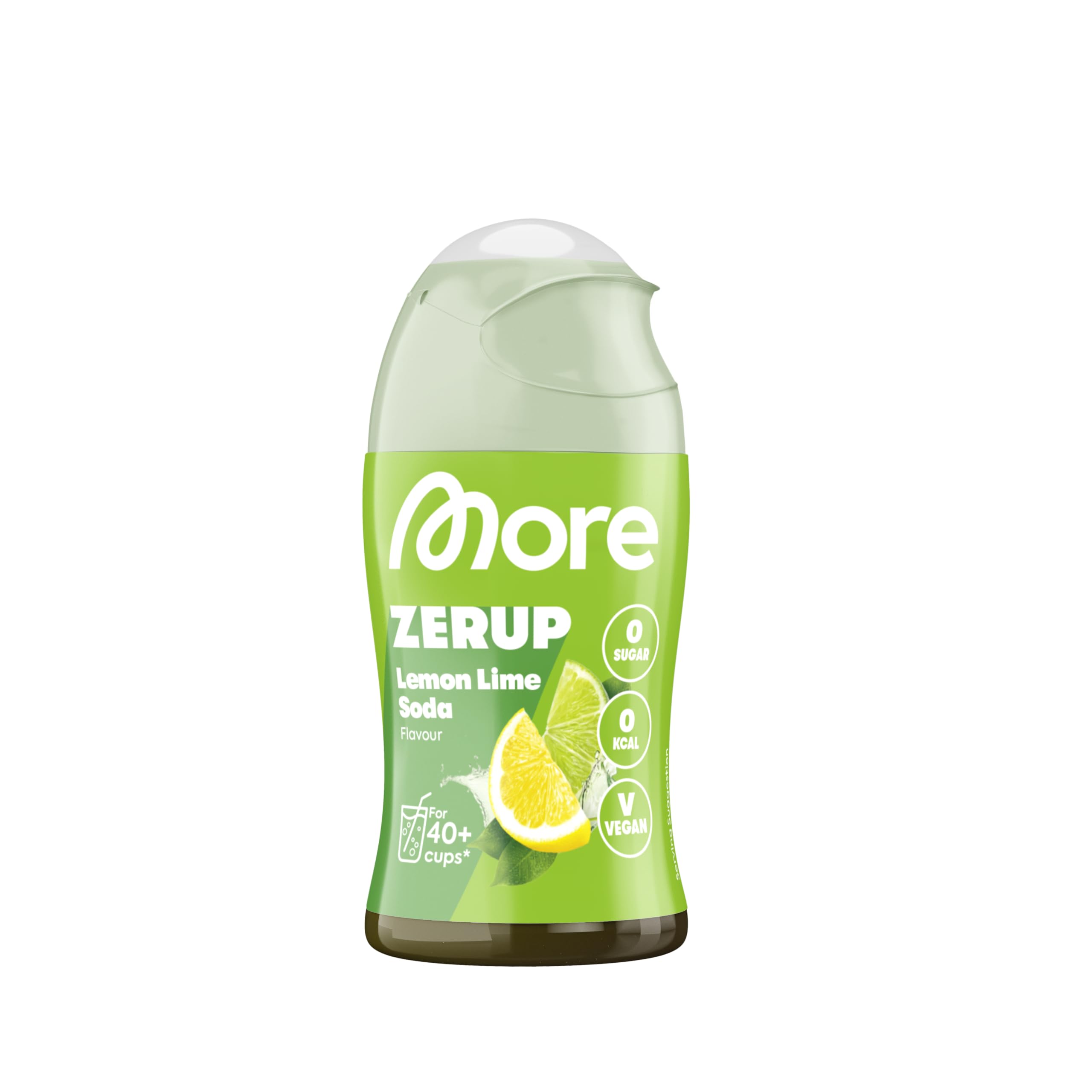 MORE NUTRITION Zerup Lemon Lime Soda Syrup - Sugar-Free | 65 ml | Makes 8+ Liters 1