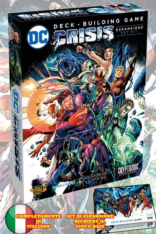 COSMIC GAMES DC Comics Deck Building Game Expansion 1: Crisis (123 60987)